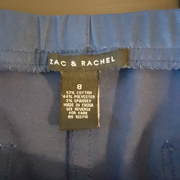 Zac & Rachel blue size 8 cropped pant - Picture 6 of 7